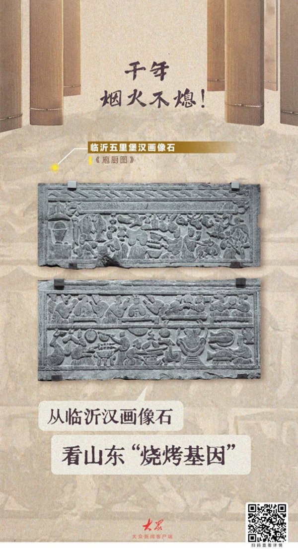 股民股票配资论坛 千年烟火不熄！从临沂汉画像石看山东“烧烤基因”